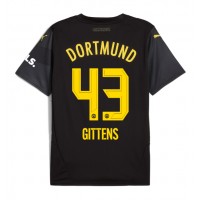 Fotballdrakt Herre Borussia Dortmund Jamie Bynoe-Gittens #43 Bortedrakt 2024-25 Kortermet